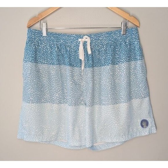 Chubbies Swim Shorts Men's Size 2XL Blue Dots Lined Swimsuit 5.5" Inseam EUC - Picture 1 of 4